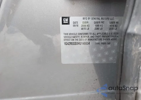 2017 Buick Lacrosse Premium from USA, damaged, VIN 1G4ZR5SS0HU146634